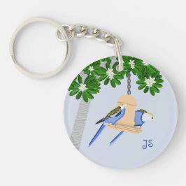 Cute par Playful Parrots Rosellas Monogram