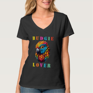 Cute Parakeet Budgie Bird Owner Gift Manar Women M T Shirt