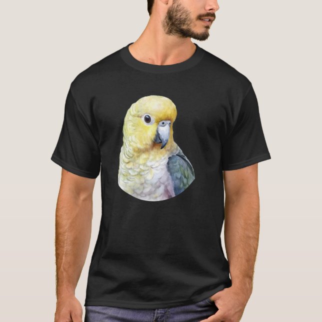 Cute Parakeet Budgie Tropical Bird Mamma Pappa Bir T Shirt (Framsida)