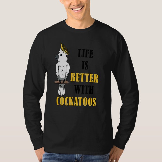 Cute Parakeet Cockatiel Cockatoo T Shirt (Framsida)