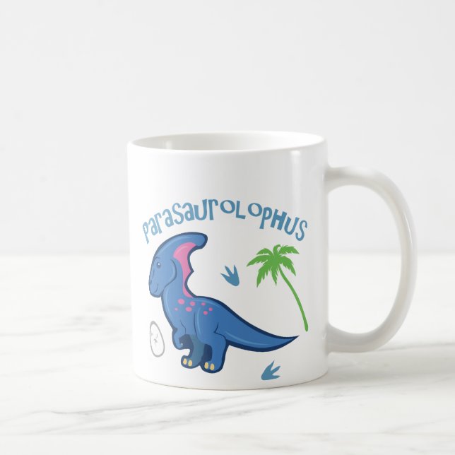 Cute Parasaurolophus Kaffemugg (Höger)