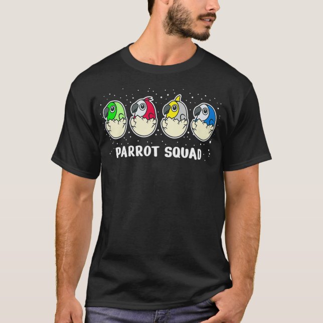 Cute Parrot Budgie Bird Ironic Saying  T Shirt (Framsida)