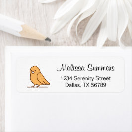 Cute Parrot Parakeet Pet Bird Returadress Returadress Etikett