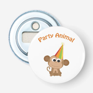 Cute Party Animal Monkey Flasköppnare