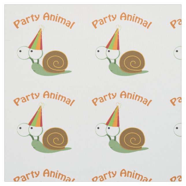 Cute Party Animal Snigel Tyg (Provkarta)