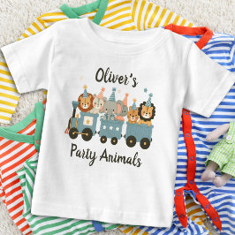 Cute Party Animals på Tåg Personlig T Shirt