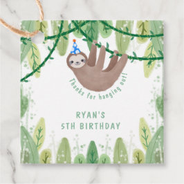 Cute party, blått hatt-födelsedag gåvor etiketter