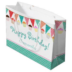 Cute Party Bunting and Cakes Personlig Födelsedag