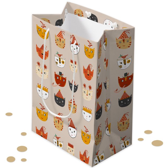 Cute Party Cat (Fun party cats gift bag)