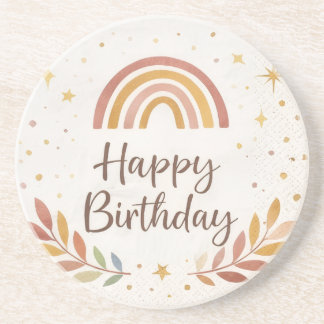| Cute Party Drink Coaster | Kids Birthday Decor | Underlägg