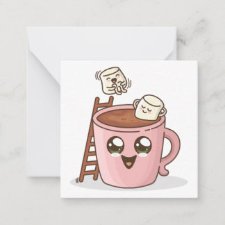 Cute Party-inbjudan Anteckningskort