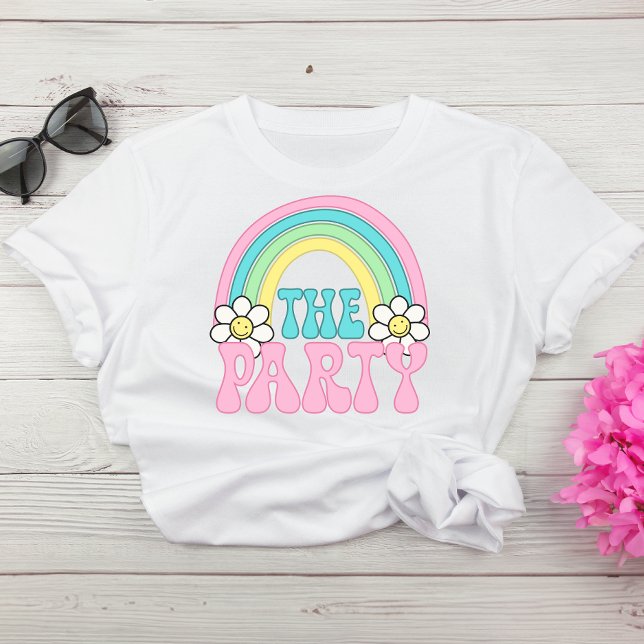 Cute Party Retro Hippie Bachelorette Party T Shirt (Celebrate the bride-to-be in fun and style at her bachelorette party)