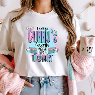 Cute Påsk ABA Therapist Bunny T Shirt