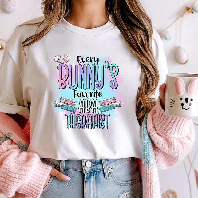 Cute Påsk ABA Therapist Bunny T Shirt (Skapare uppladdad)