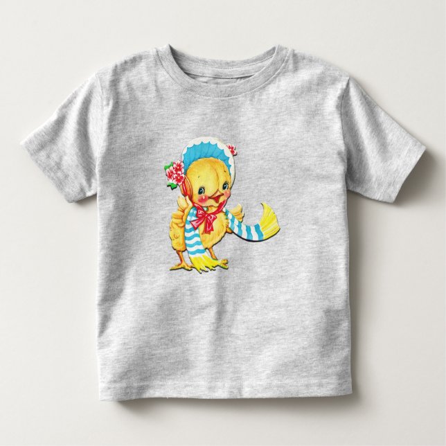 Cute Påsk Baby Chic Unisex Grått Småbarn T Shirt (Framsida)