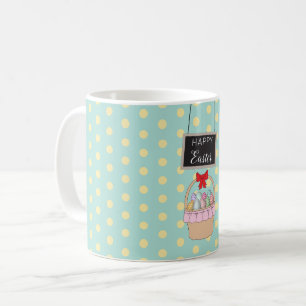 Cute Påsk Basket och Påskägg Kaffemugg