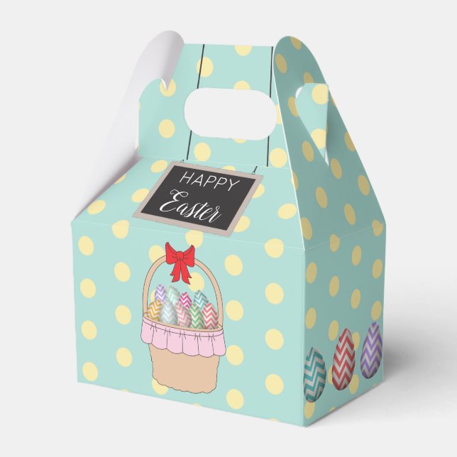 Cute Påsk Basket och Pastel Påskägg Presentaskar (Framsidan Sidan)