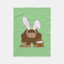 Cute Påsk Bigfoot Fleecefilt
