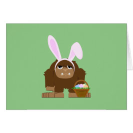 Cute Påsk Bigfoot Hälsningskort