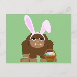 Cute Påsk Bigfoot Helg Vykort