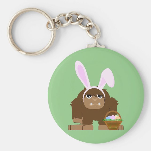 Cute Påsk Bigfoot Nyckelring (Framsidan)