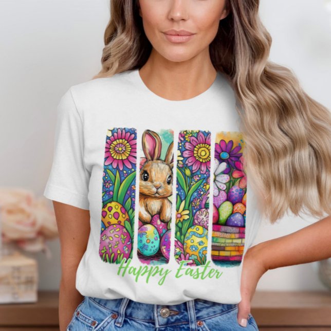 Cute Påsk Brushstroke Kvinnor T-Shirt (Skapare uppladdad)