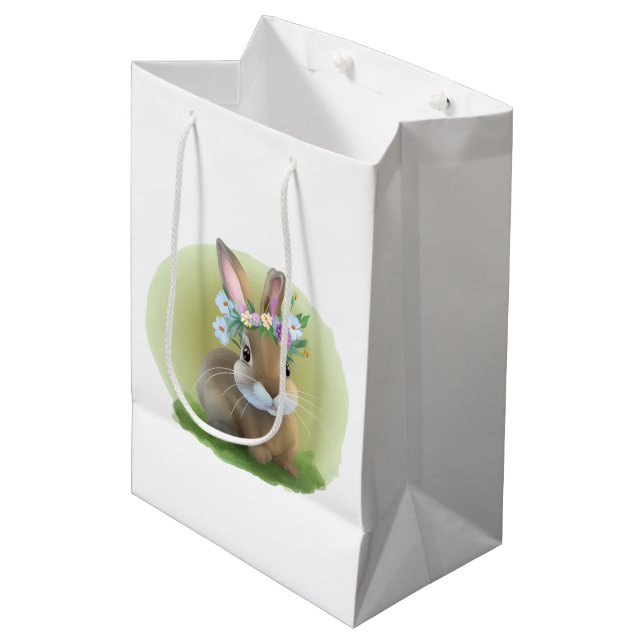 Cute Påsk Bunnyfor en positiv stämning (Framsidan Vinklad)