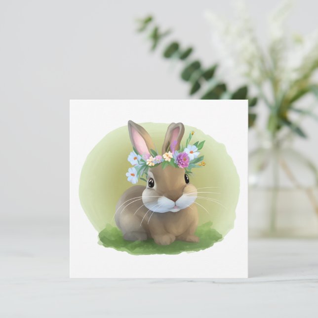 Cute Påsk Bunnyfor en positiv stämning (Stående Fram)
