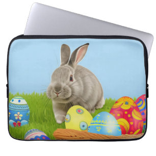 Cute Påsk Bunnyfor en positiv stämning Bärbar dato Laptop Fodral