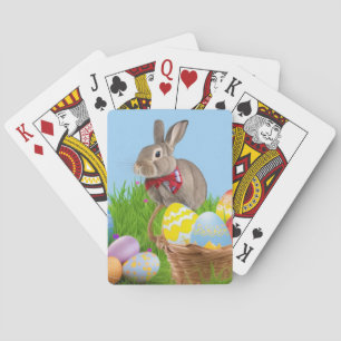 Cute Påsk Bunnyfor en positiv stämning Casinokort