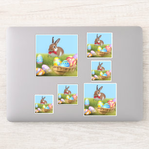 Cute Påsk Bunnyfor en positiv stämning Klistermärken