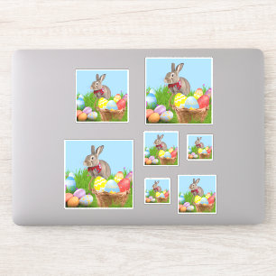 Cute Påsk Bunnyfor en positiv stämning Klistermärken