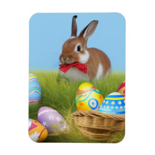 Cute Påsk Bunnyfor en positiv stämning Magnet