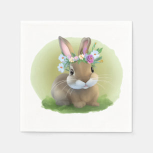 Cute Påsk Bunnyfor en positiv stämning Pappersservett