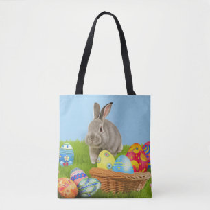 Cute Påsk Bunnyfor en positiv stämning Tygkasse