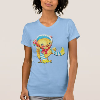 Cute Påsk Chic på Light Blue T Shirt