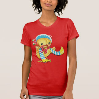 Cute Påsk Chic på Red T Shirt