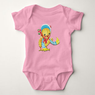 Cute Påsk Chic Unisex Rosa Baby Bodykostym T Shirt