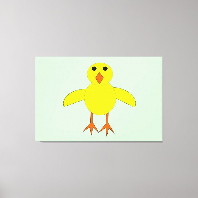Cute Påsk Chick Canvas Pri (Framsida)