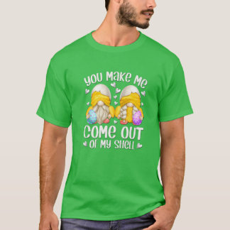 Cute Påsk Chick Gnome säger: Kvinnor och lustigt T Shirt