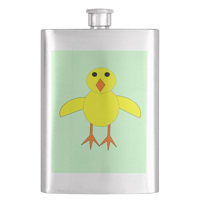 Cute Påsk Chick-kolv Fickplunta (Framsidan)