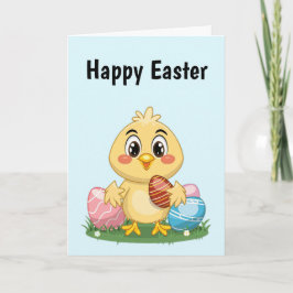 Cute Påsk Chick Kort