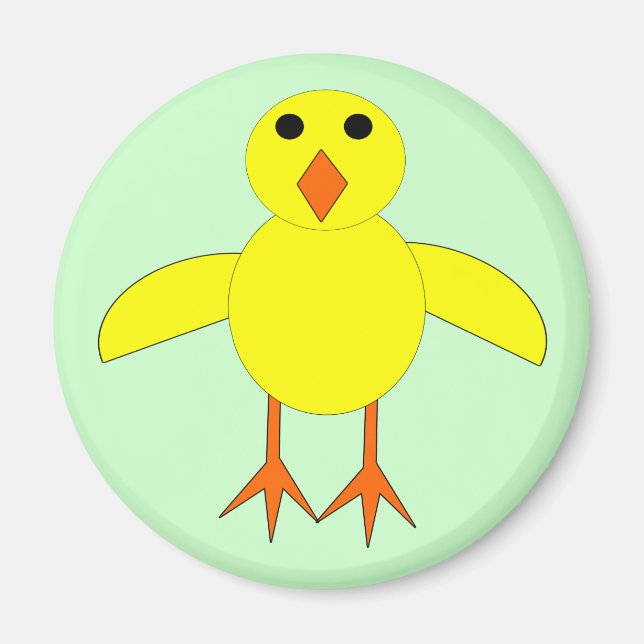 Cute Påsk Chick Magnet (Framsidan)