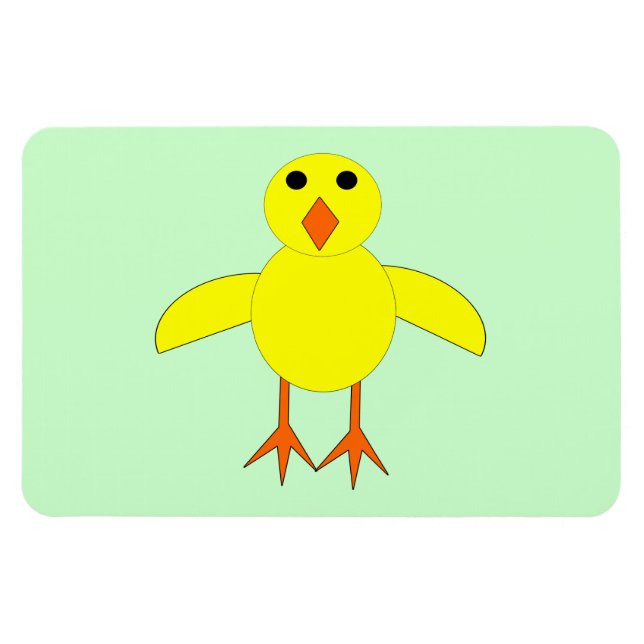 Cute Påsk Chick Magnet (Horisontell)