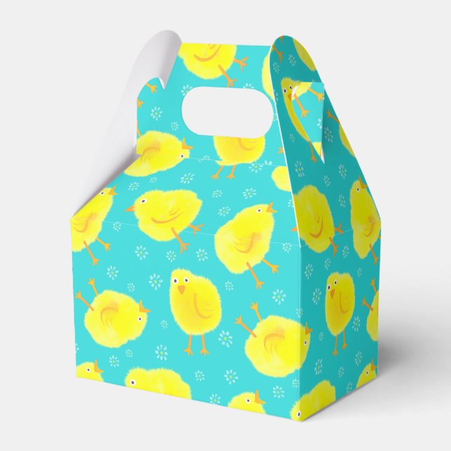 Cute Påsk Chick Mönster Presentaskar (Framsidan Sidan)