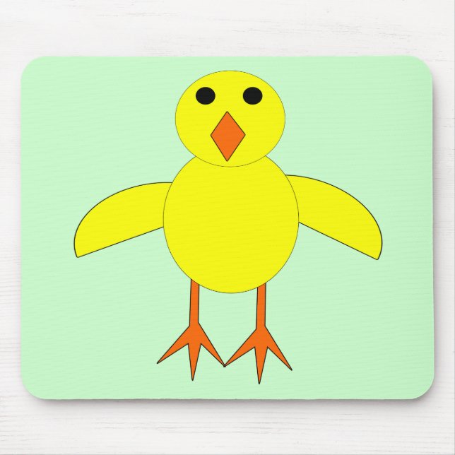 Cute Påsk Chick Mousepad Musmatta (Framsidan)