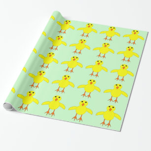 Cute Påsk Chick Wrapping Papper Presentpapper