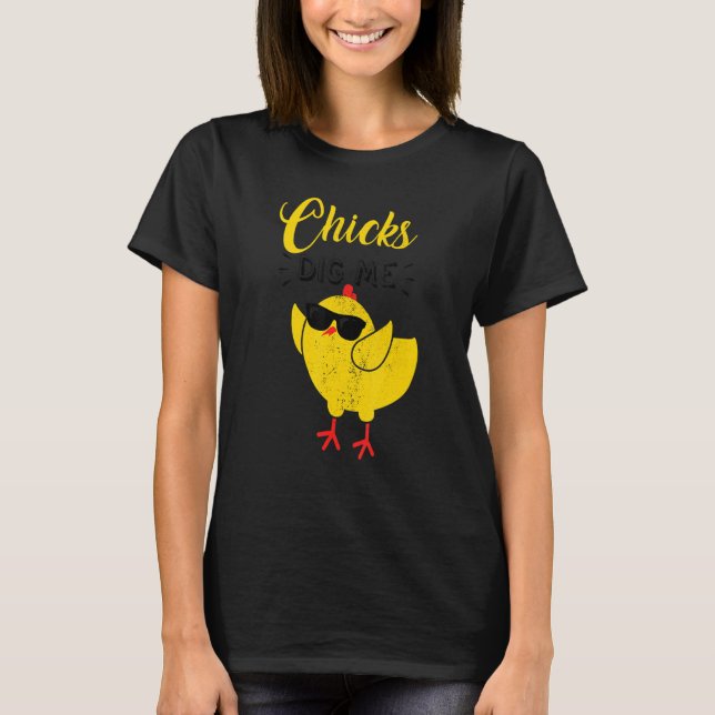 Cute Påsk Chickar Gräver mig.. T Shirt (Framsida)