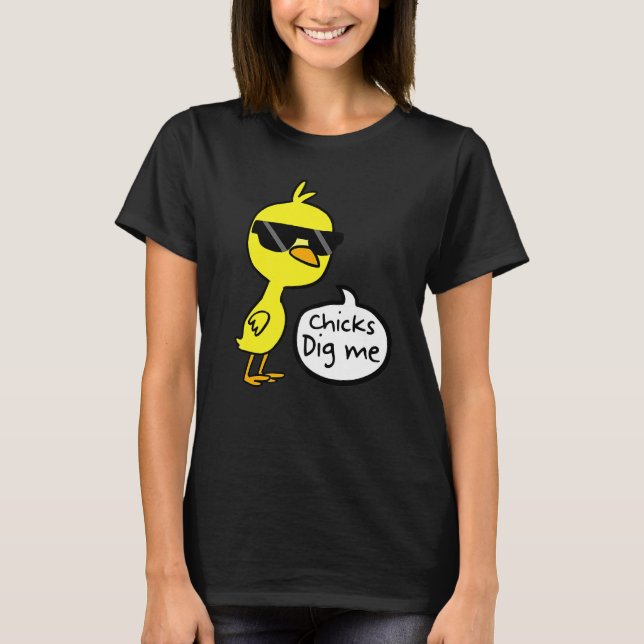 Cute Påsk Chickar Gräver mig T Shirt (Framsida)