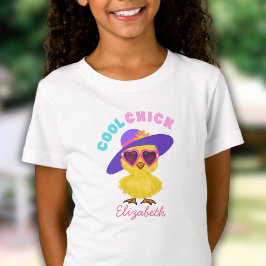 Cute PÅSK Coola Chick Young Girls T-shirt